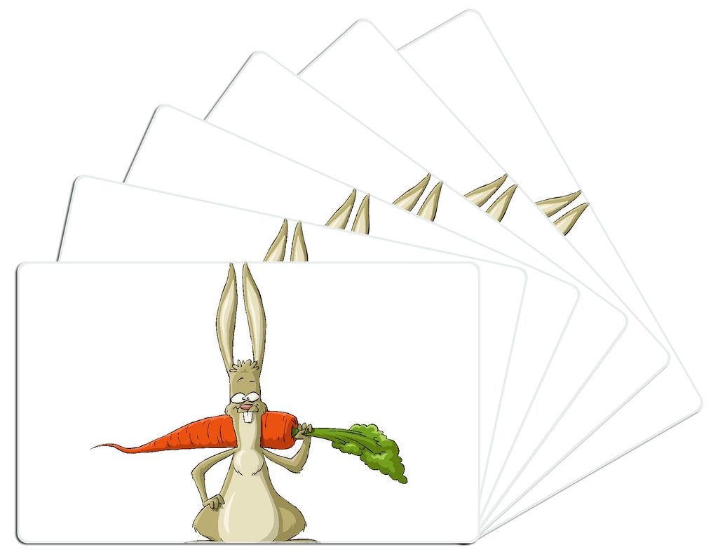 Wallario Frühstücksbrettchen 6er Set aus Glas, je 14 x 23 Produktbild 