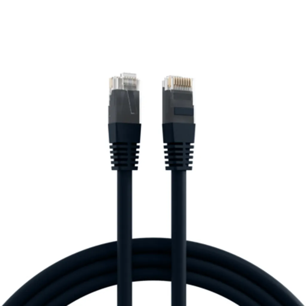 EFB K8098.10 EFB RJ45 Patchkabel U/UTP, Cat.5e, PVC, CCA, 10m, schwarz