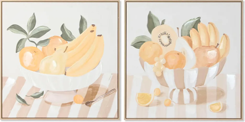 Tableau pour habiller un mur vide grand diptyque jaune beige cosy