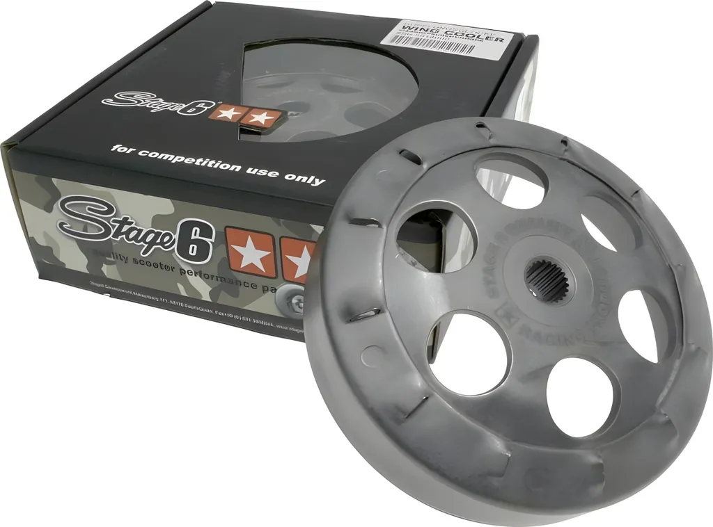 Cloche d'embrayage Stage6 Wing Cooler Piaggio - Ø107mm Performance