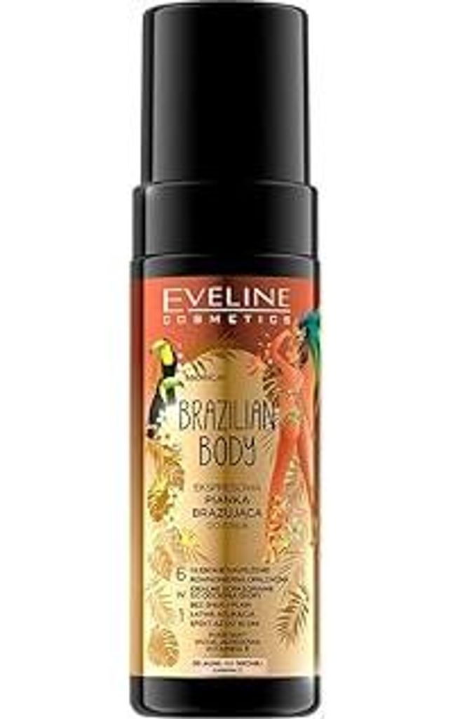 Eveline Cosmetics Express Selbstbräunungsschaum für den Körper - Erreichen Sie einen natürlichen, ganzjährigen Glow mit Aloe-Wasser & Vitamin ...