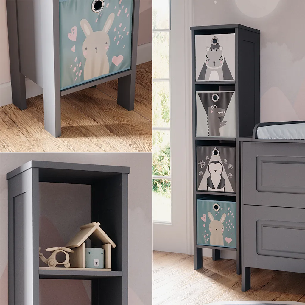 Étagère compacte Vitalispa Ajaton Gris pour gagner de la place en chambre