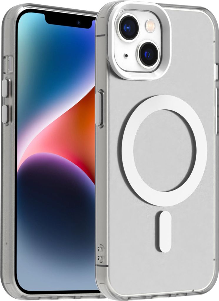 Handyhülle für iPhone 16 Plus, Hülle Kompatibel mit MagSafe, Schlank Durchscheinend Matt Stoßfest Schutzhülle Weiß