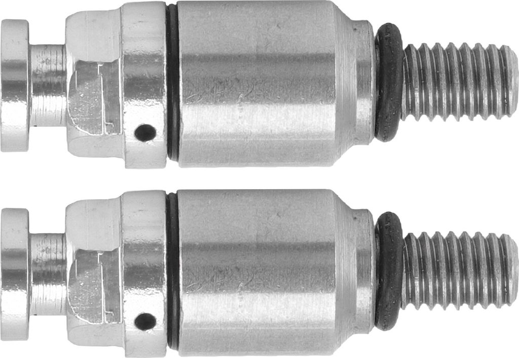 2Stück M5x0.8 Aluminiumlegierung Gabel Entlüftungsventil Ersatz für CRF150R CR125R CR250R CRF250R Silber