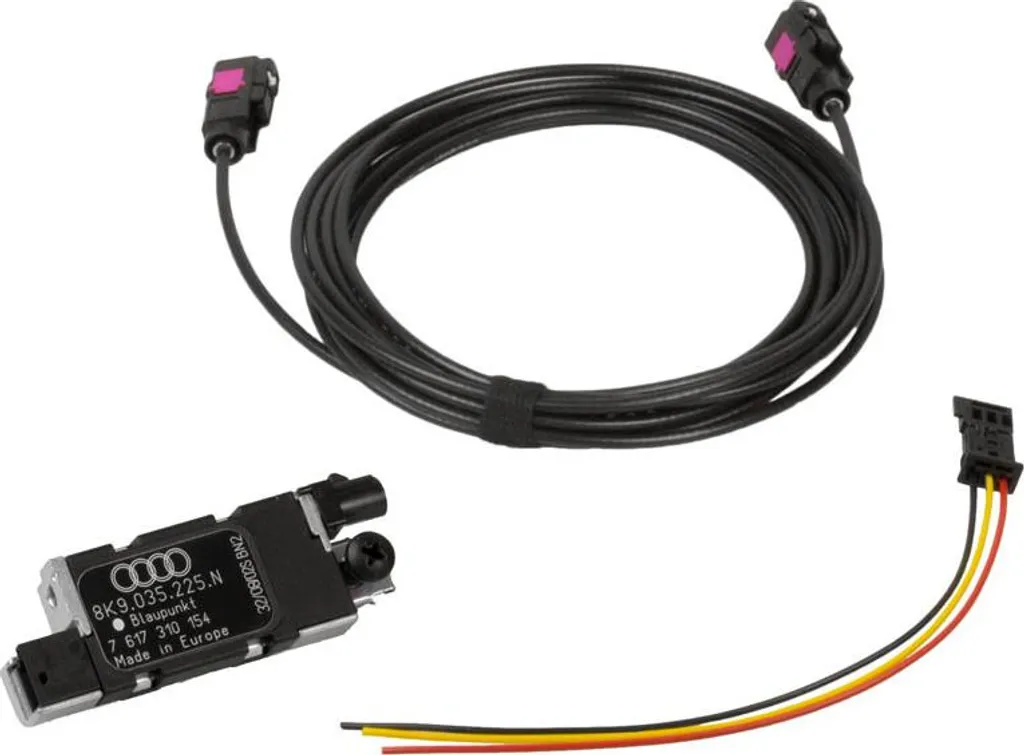 Kit Réception Radio Numérique DAB+ Kufatec avec Antenne Audi A4 B8 8K