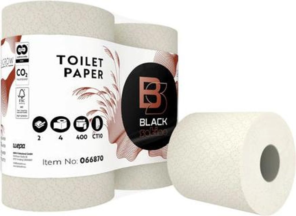 Satino Black Greengrow Toilettenpapier 2-lagig (40 Rollen à 400 Blatt)