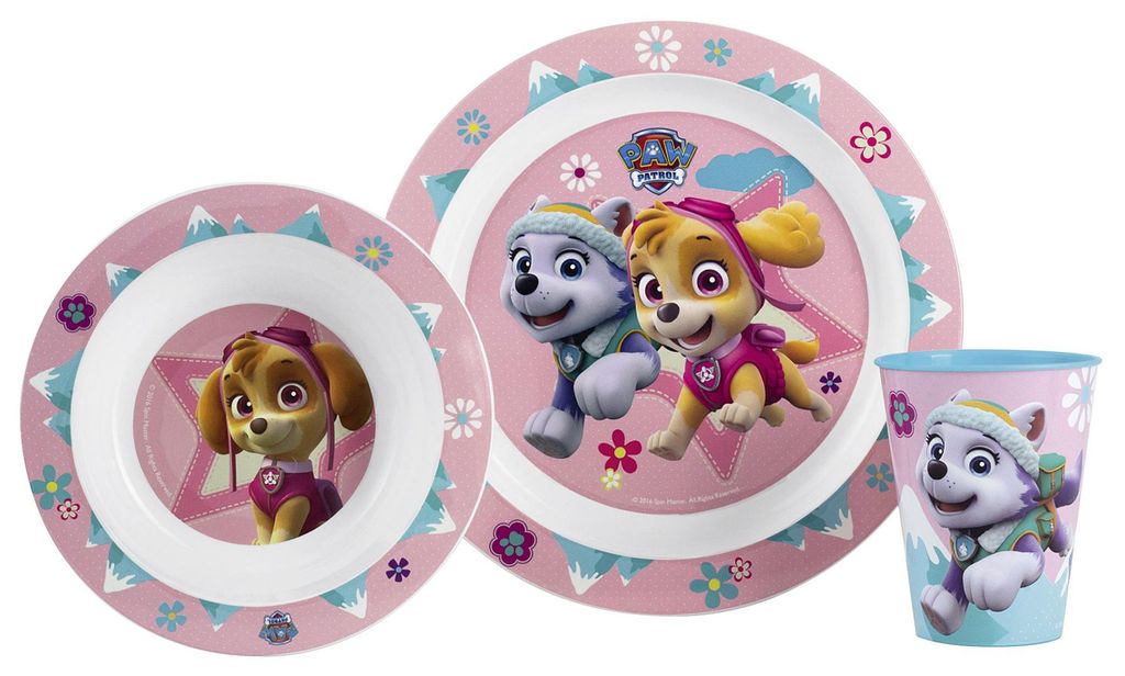 POS Frühstücksset "Paw Patrol Girl" 3-teilig 112676 Zdjęcie produktu 