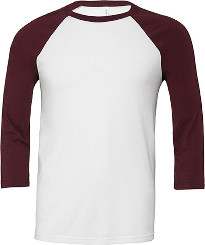 Canvas 3200 | Herren 3 / 4 Sleeve Baseball T-Shirt - Farbe: Produktbild 