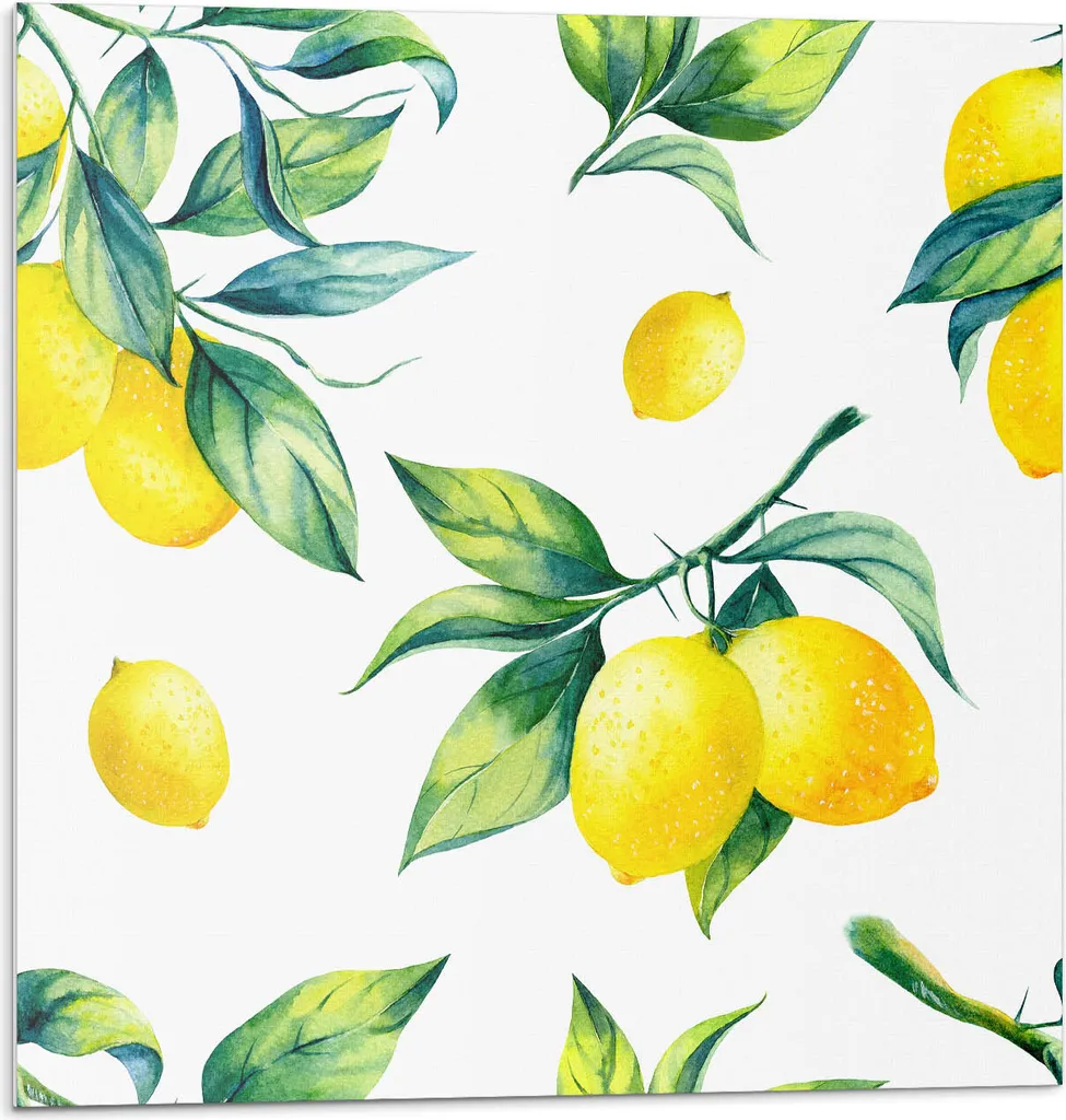 Rivestimento Parete Autoadesivo 3D - Piastrelle Limoni PVC 50x50