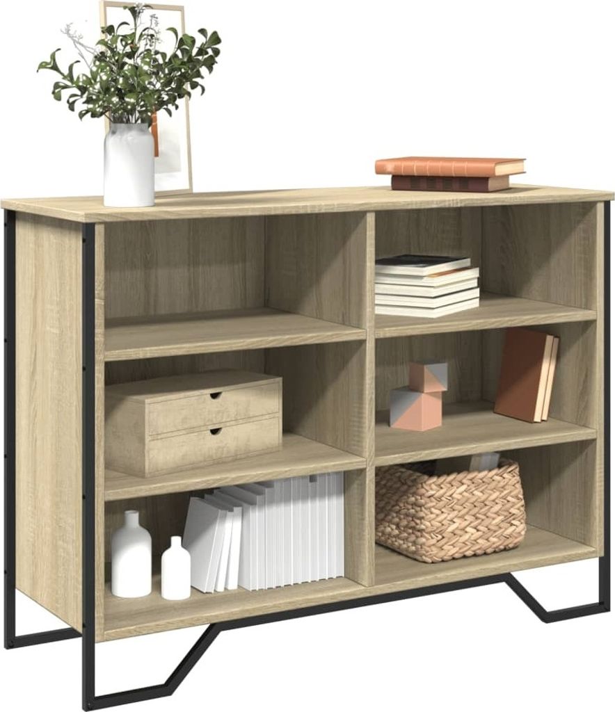 vidaXL Sideboard Sonoma-Eiche 101x35,5x74,5 cm Holzwerkstoff