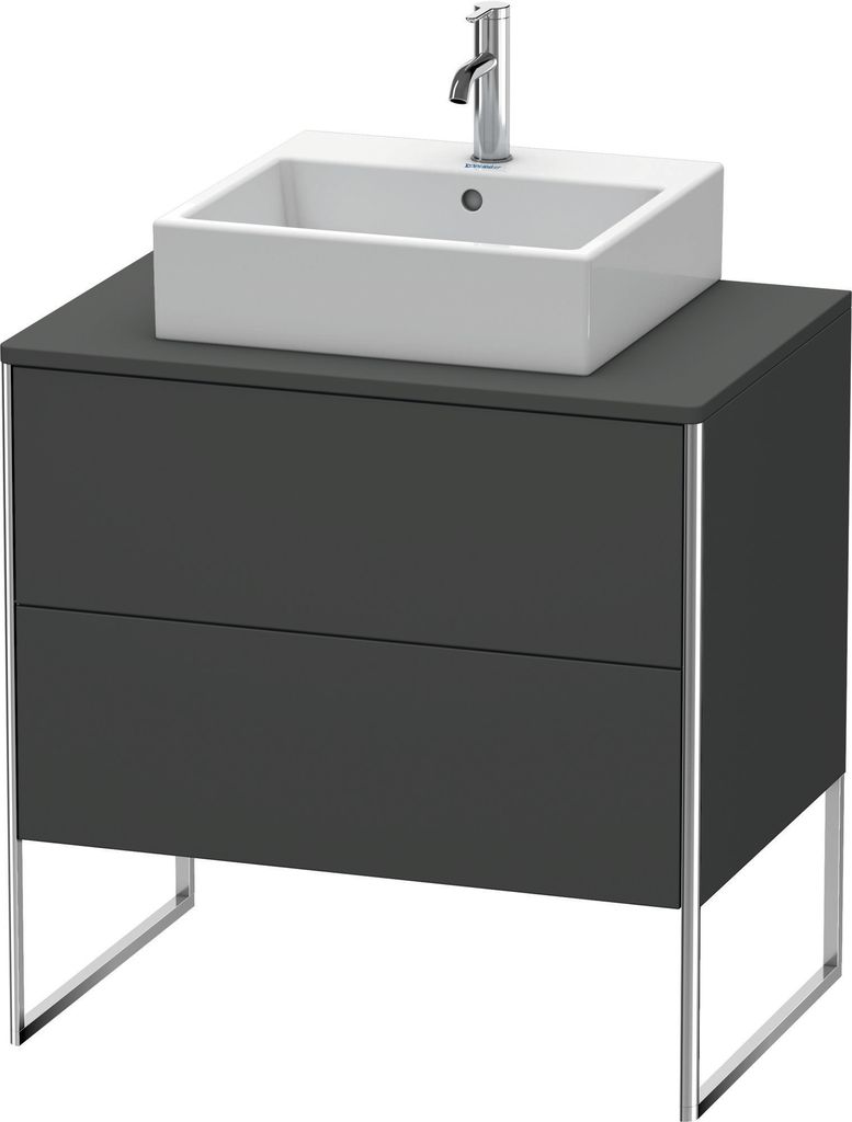 Duravit XSquare Konsolenwaschtischunterbau freistehend, 2 Auszüge, 800x778x548mm, XS492004949
