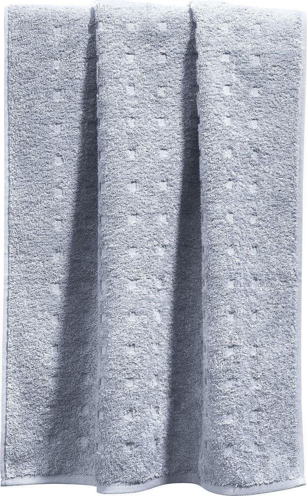 Möve Handtuch Quadretti" silber 50x100 cm"