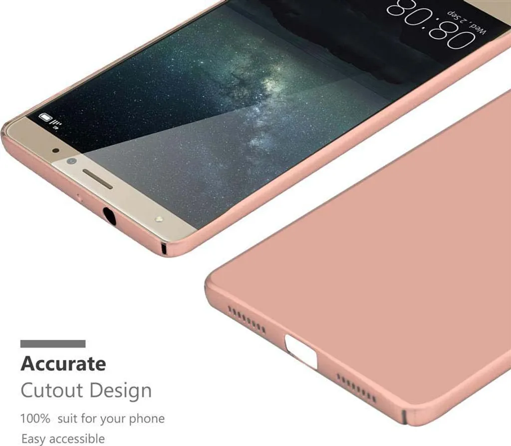 Cadorabo Custodia Rigida Per Huawei Mate S - Cover Sottile Oro Rosa Metallizzato - Protezione Antiurto - 4