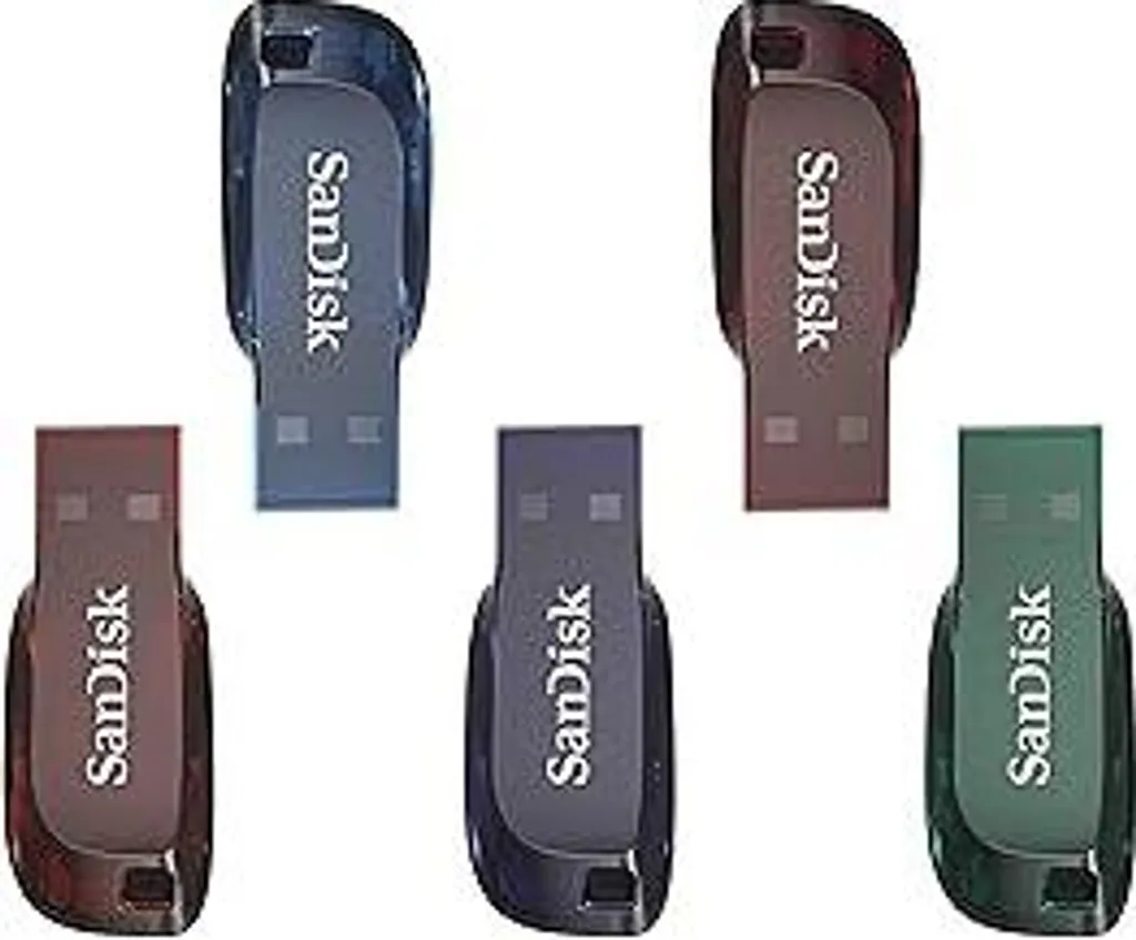 SanDisk Cruzer Blade 32GB 5-Pack Recensione e Offerta - USB 2.0 Colorate