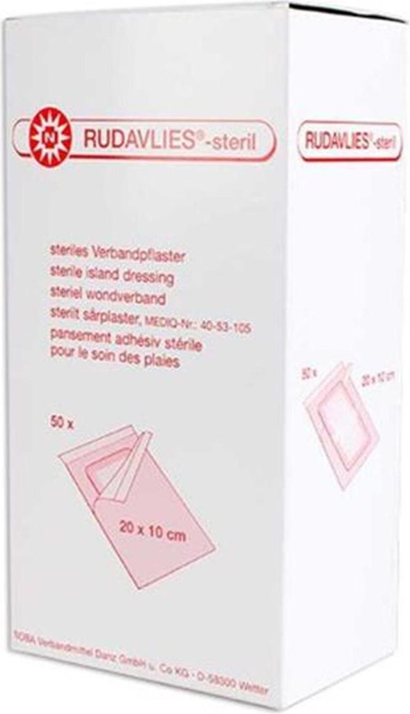 NOBA Rudavlies sterile Wundpflaster 50 Stück 20 cm x 10 cm Produktbild 