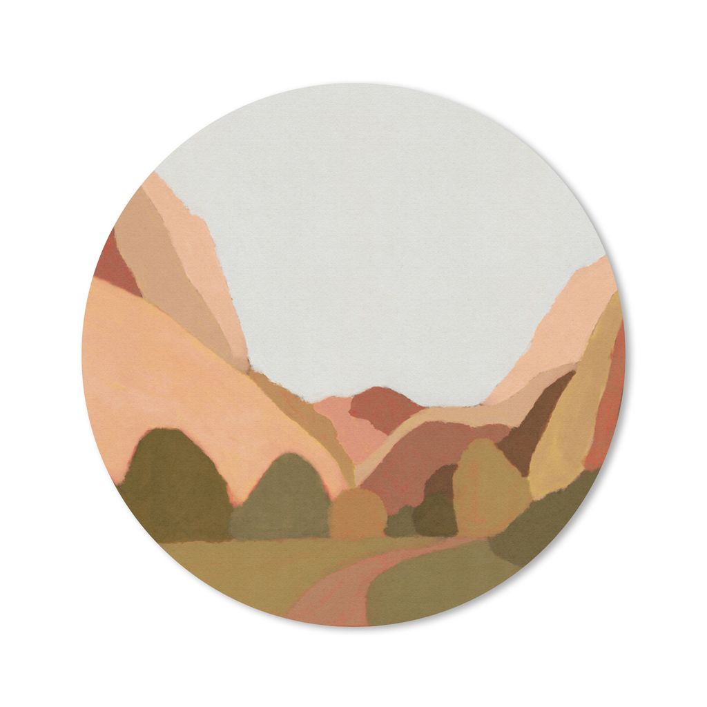 MuchoWow Mauspad Mousepad Natur - Landschaft - Abstrakt - Kunst 20x20 cm - Mousepads - Maus Mat - Pad - Mausunterlage - Schreibtischmatte