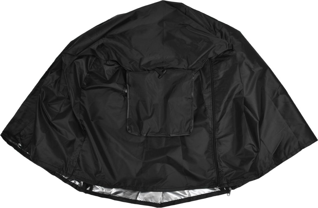 124,5 x 84 x 79 cm Hundekäfigabdeckung aus Draht, wasserdicht, sonnen- und staubdicht, für den Außenbereich, schwarz