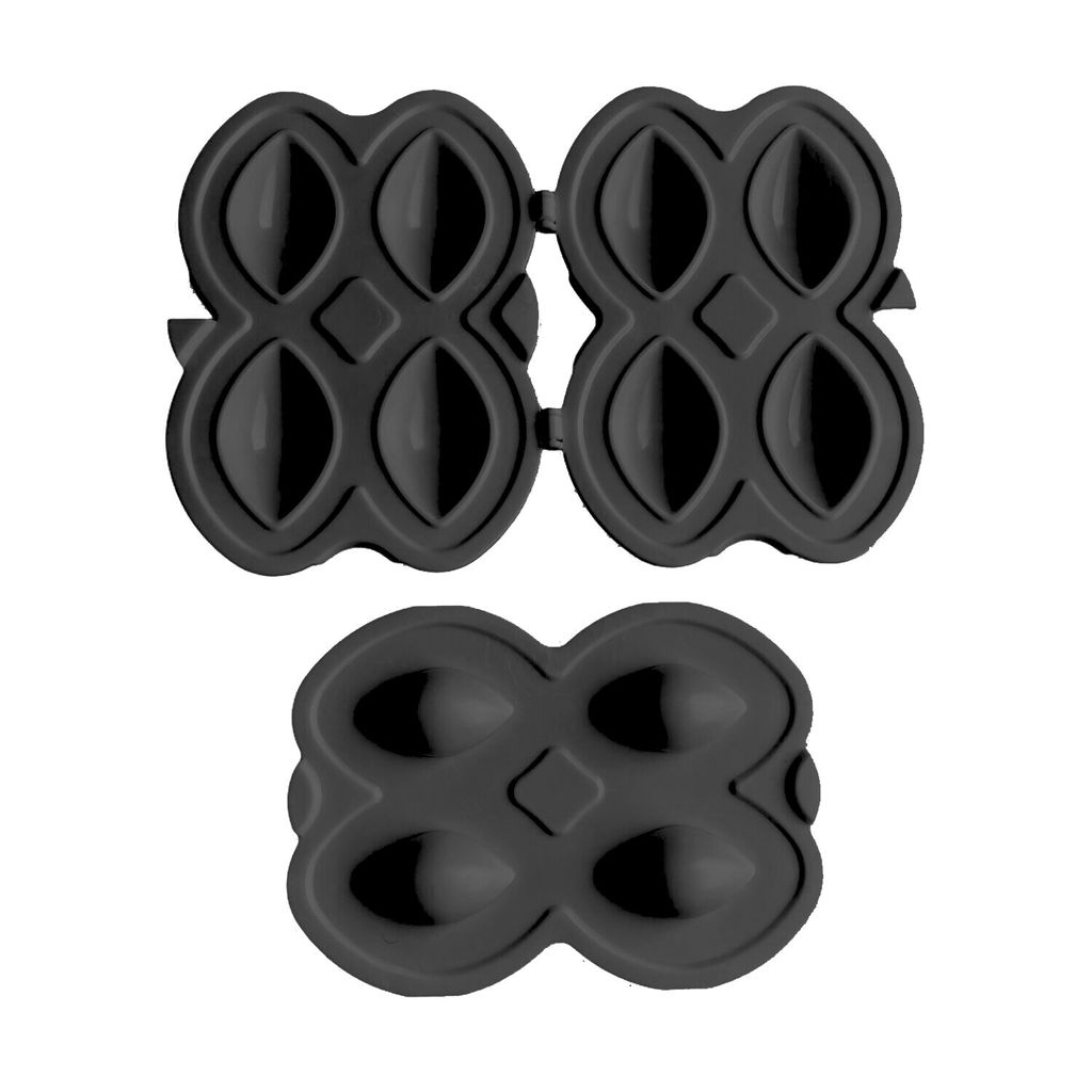 cofi1453® Hüma Içli Köfte Aparati 3-Teilig Kibbeh Maker gefüllte Frikadelle Form Teigform schwarz 