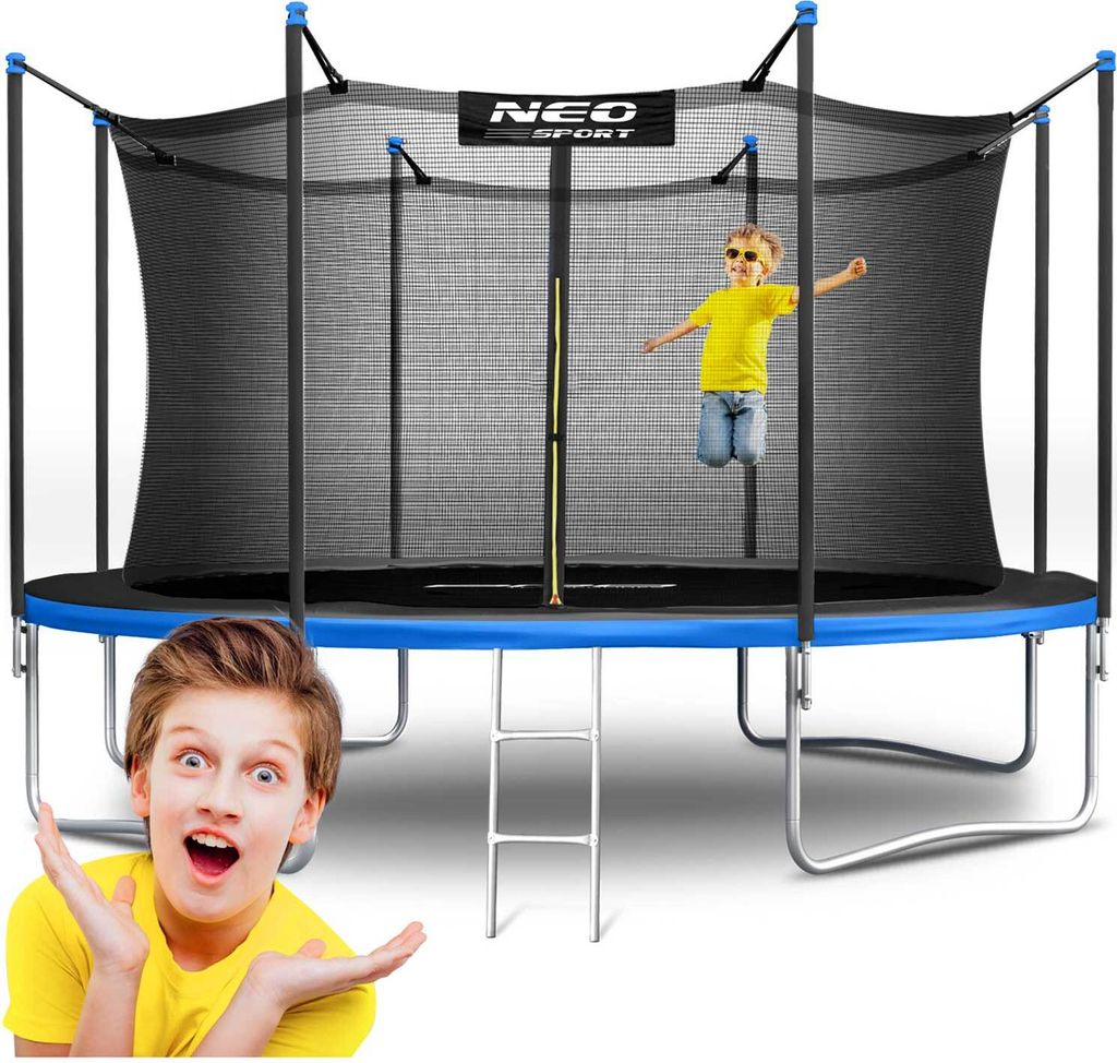 Neo-Sport Gartentrampolin (404 cm) mit Innennetz und Leiter Produktbild 