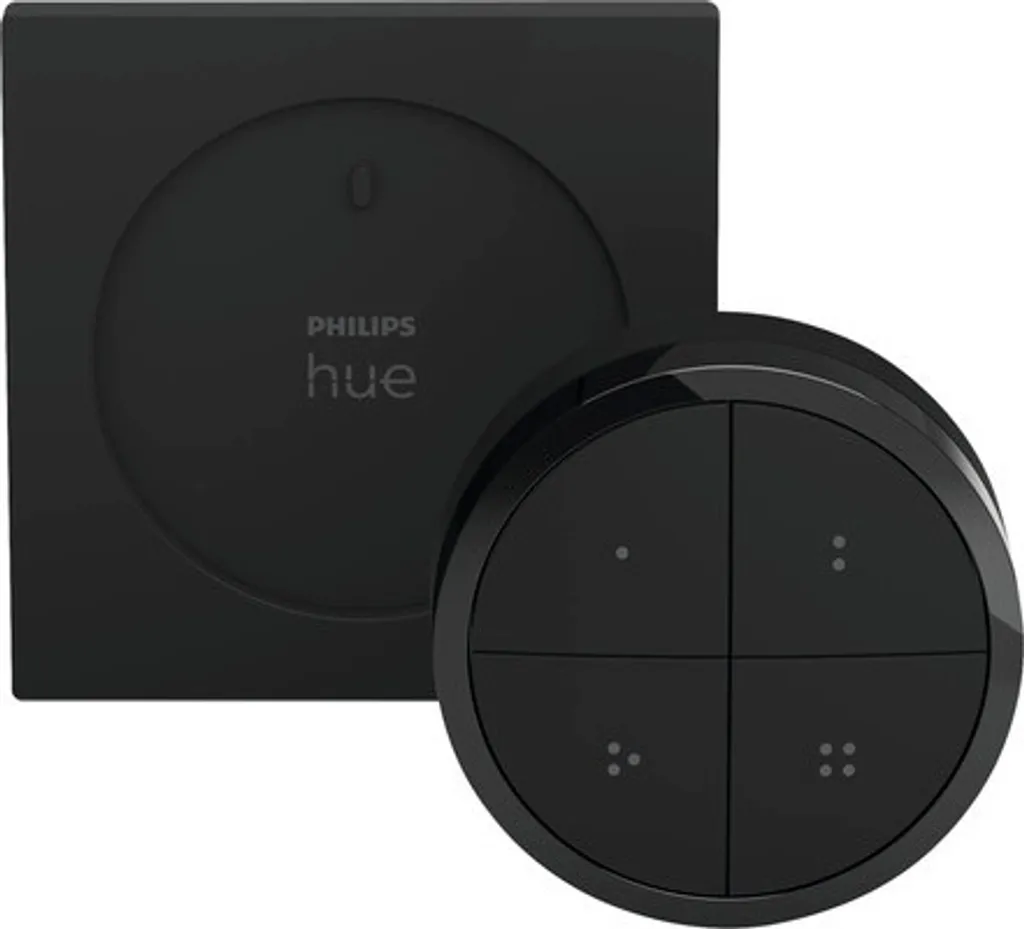 Philips Hue Tap Dial Switch - Variateur de Lumière Rotatif Noir 4 Zones