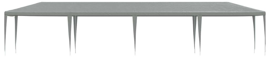 vidaXL Partyzelt Hellgrau 1200 x 300 x 255 cm PE und Stahl