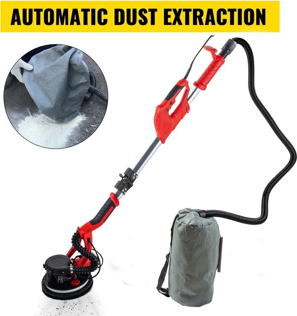 Ponceuse girafe électrique pour plaques de plâtre 750W à vitesse variable - 6