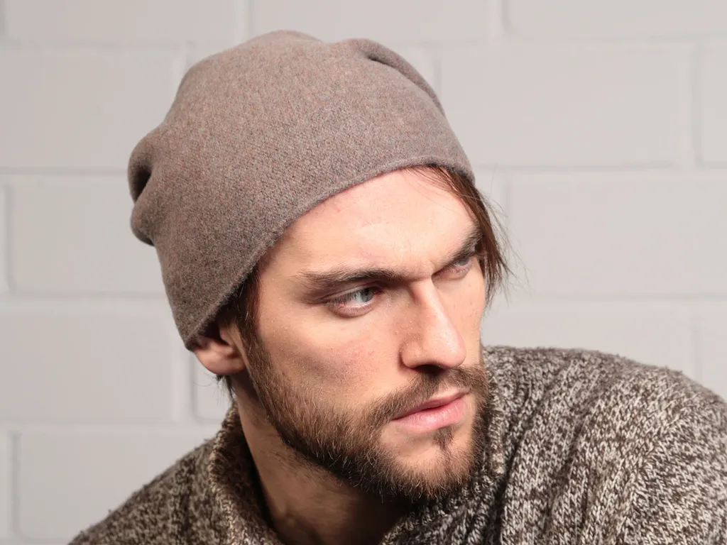 Kopka NeRo beanie cappello a tesa arrotolata in maglia integrale - 3