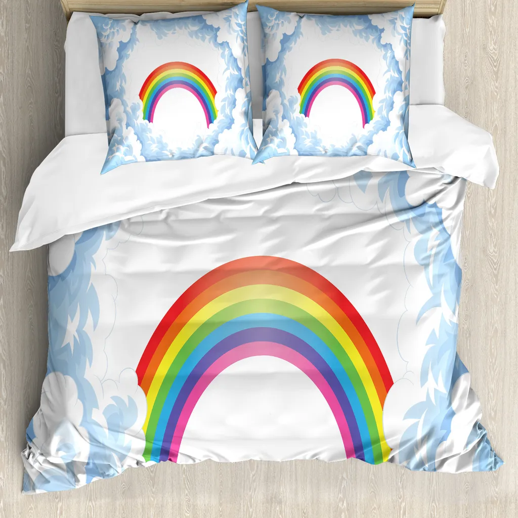 Dormi tra le Nuvole: Copripiumino Arcobaleno ABAKUHAUS 155x220