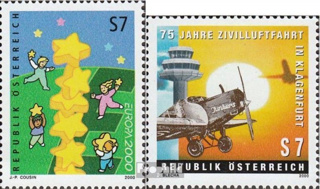 Briefmarken Österreich 2000 Mi 2311,2312 (kompl.Ausg.) postfrisch Europa