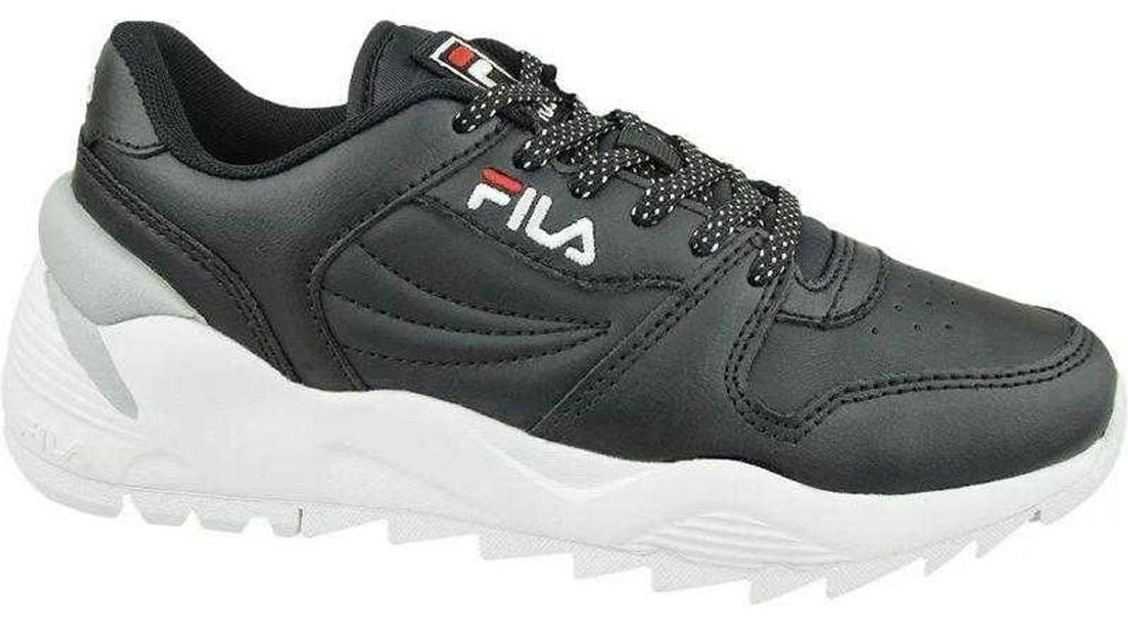 Fila - "Orbit" Sneaker für Damen, niedrig geschnitten PP9378 (38 EU) (Schwarz/Weiß)