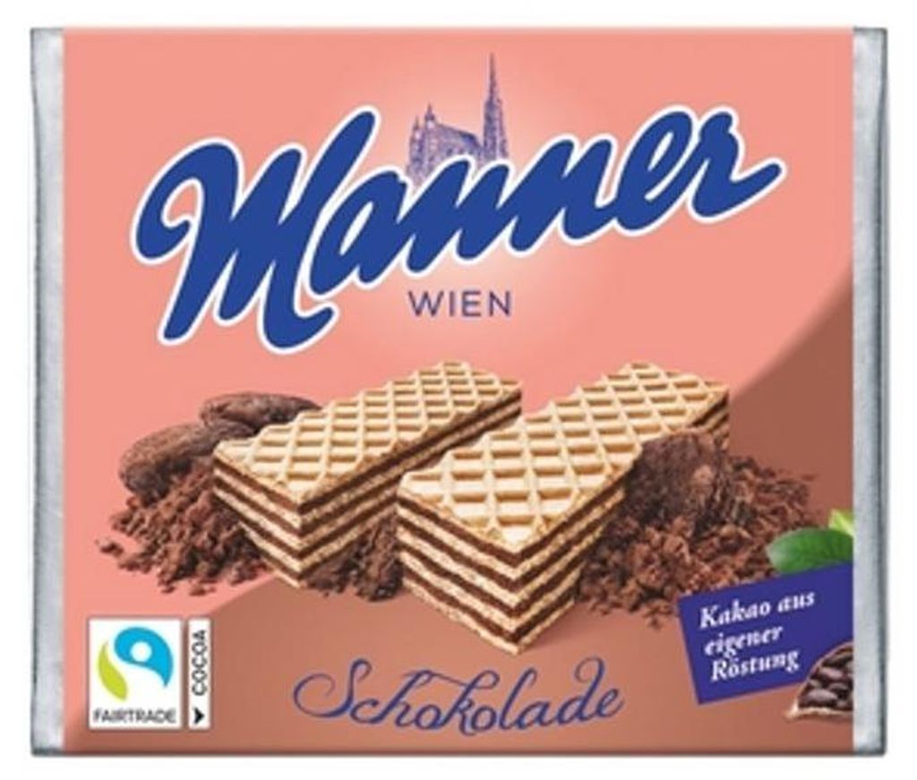 Wafer "Manner Schokolade", cioccolato, 75 g, MANNER 52475 Immagine del prodotto 
