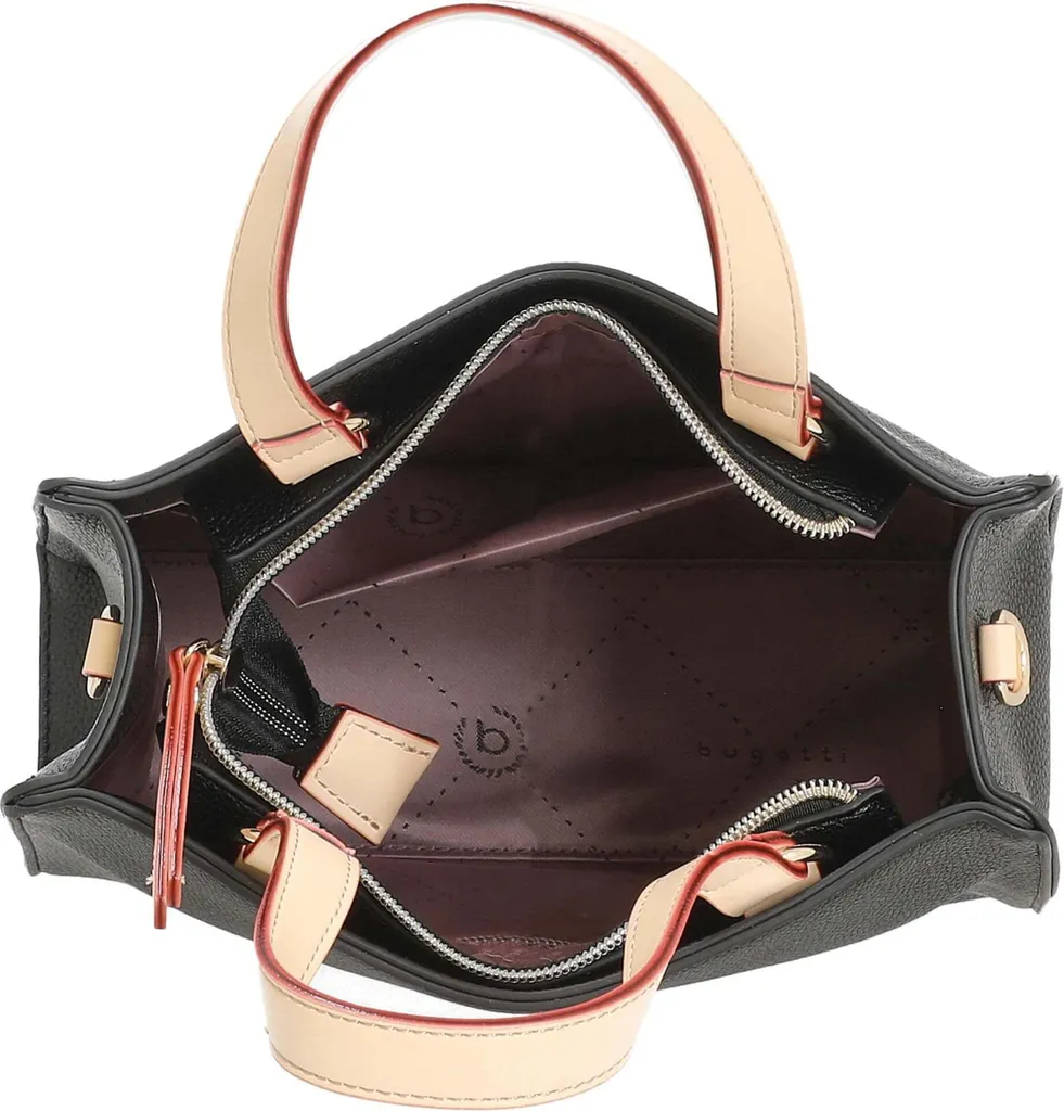 bugatti Borsa Ella Mini Black - Mini Shopper Donna Tracolla Nero - 10