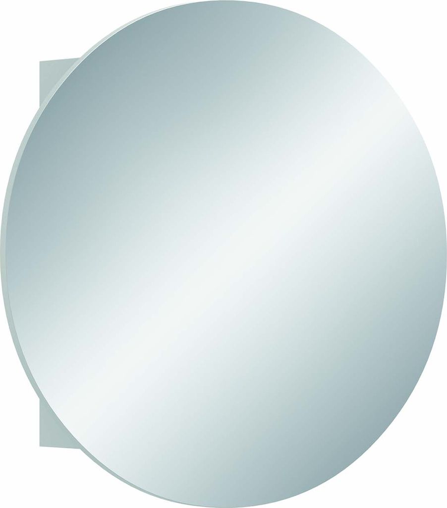 Spiegelschrank Riff - Spiegelglas / Weiß mit Lichtprofil