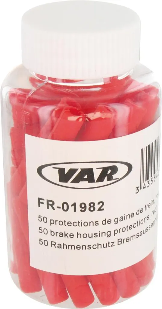 VAR 50 Protections de Jantes 5 mm Rouges - Protection Peinture Vélo