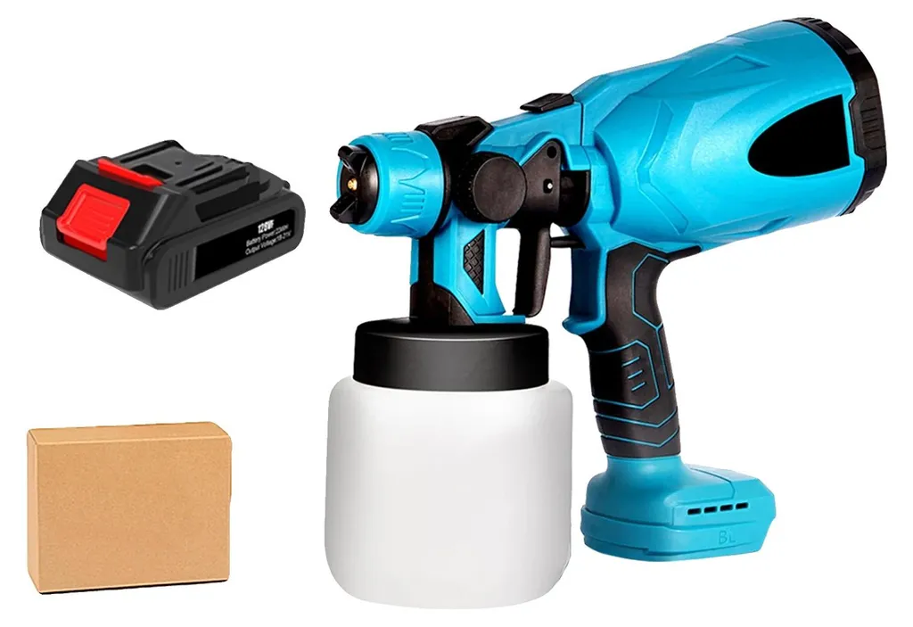 Pulvérisateur Électrique Doré 800ml - Pistolet à Peinture sans Fil UE