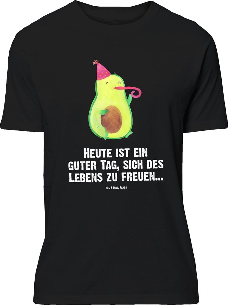 Mr. & Mrs. Panda Größe M T-Shirt Avocado Feier - Schwarz - Geschenk, Gute Laune, Tshirt, Herren, Party, Geburtstag, mit Spruch, Fete, Shirt