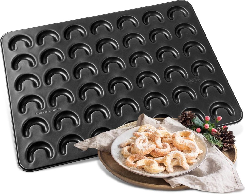 Zenker 42er-Vanillekipferl-Backblech SPECIAL SEASON, Produktbild 