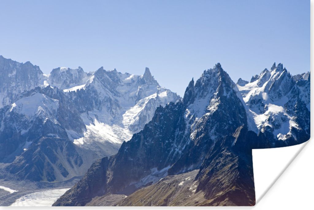 MuchoWow Poster Alpen - Schnee - Berg 90x60 cm - Schlafzimmer