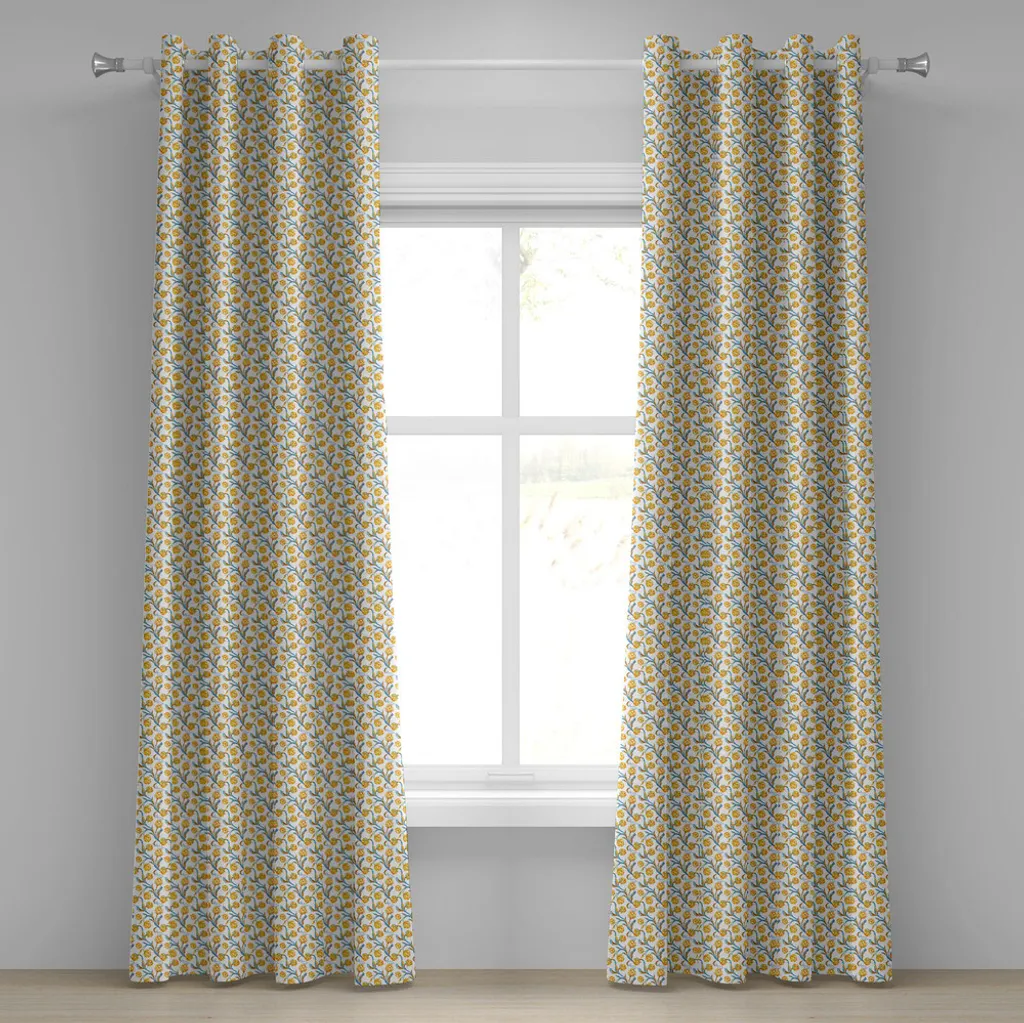 Tenda Decorativa Abakuhaus Carciofo Astratto - 2 Pannelli 280x225 cm