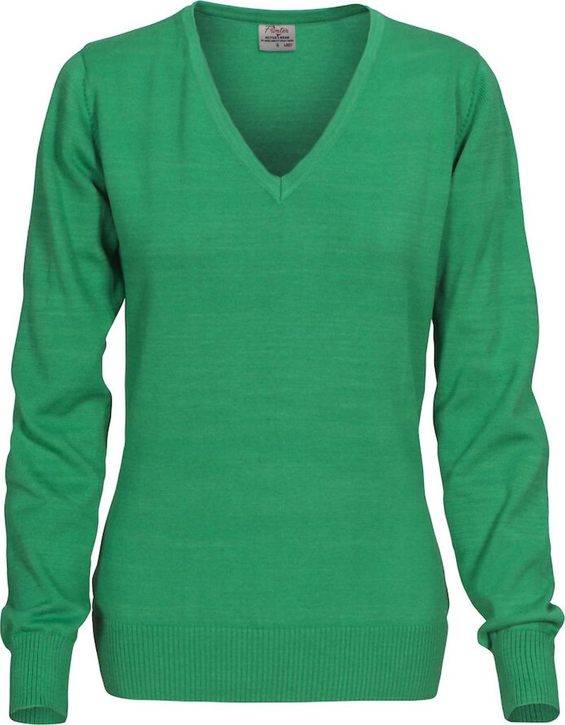 Printer Forehand knitted V-Neck ladies