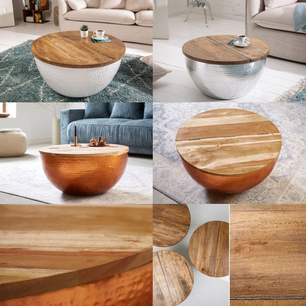 cagü: Industriedesign Couchtisch [PULIM] Natur aus Produktbild 9