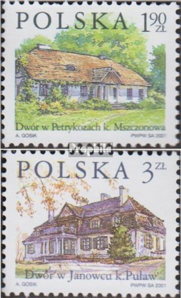 Briefmarken Polen 2001 Mi 3881-3882 (kompl.Ausg.) Produktbild 