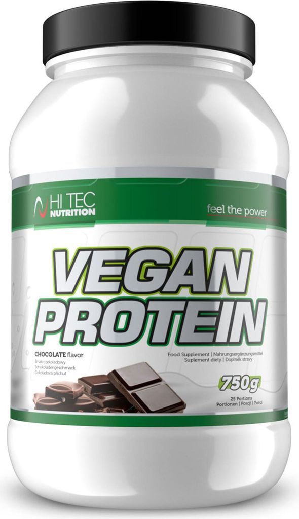 HI TEC Nutrition Vegan Protein - 750g Schoko