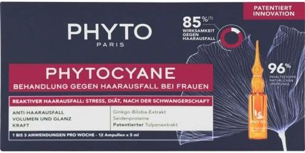 Phyto Phytocyane Traitement Anti-Chute Temporaire Femme 12 x 5ml