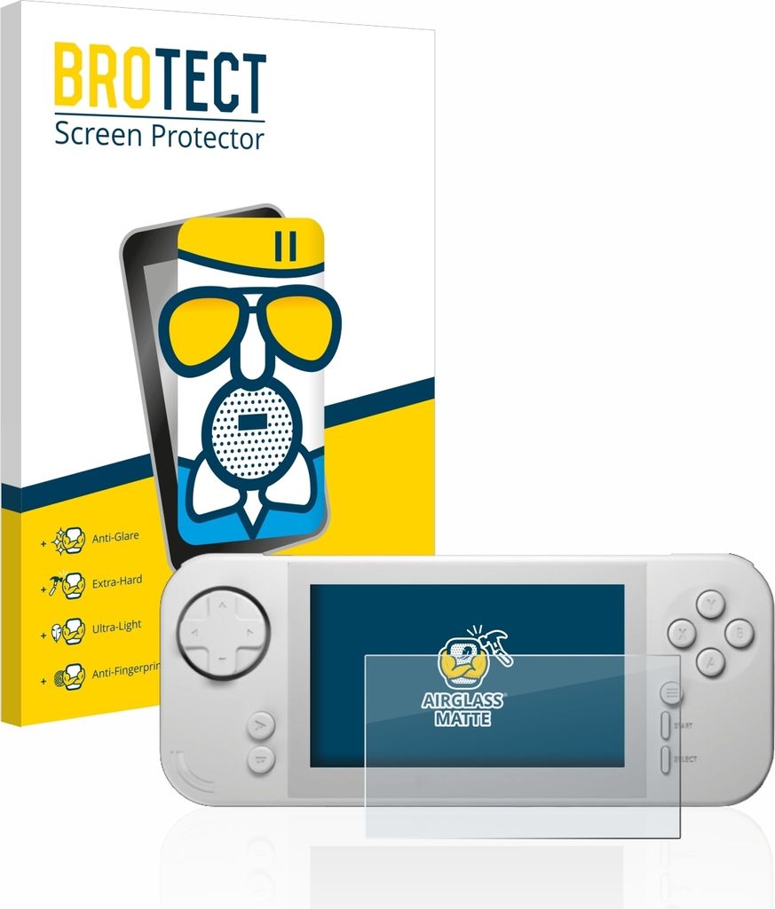 BROTECT Entspiegelungs Schutzglas für Blaze Evercade EXP Schutzfolie Panzer Folie Glas Display Schutz matt