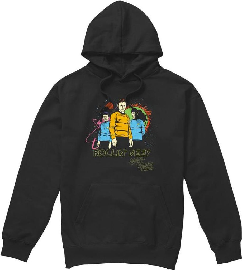 Star Trek - "Rollin Deep" Kapuzenpullover für Herren TV8484 (XL) (Schwarz)