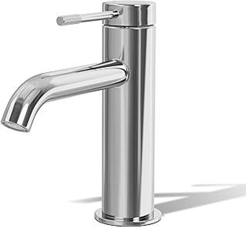 Alphabath Wasserhahn Bad Einhebelmischer Waschtischarmatur für Badezimmer mit Auslaufhöhe 86 mm für Gäste-WC Armatur Badezimmer, Waschbecken Ar...