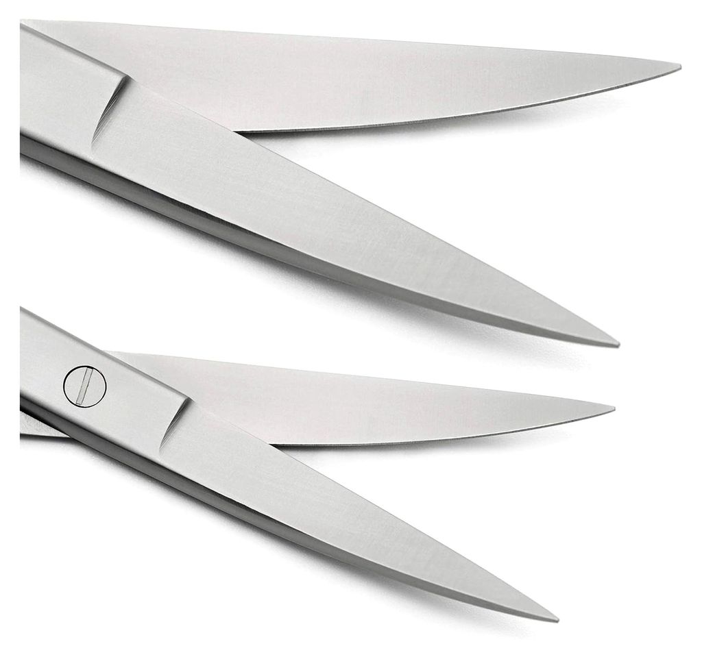 REMOS Haushaltsschere, Universalschere, spitz, gebogene Schneide, 14,5 cm, Edelstahl