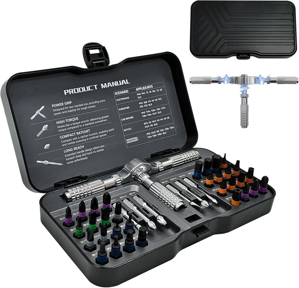 Mini Schraubendreher Set 40 in 1 für Elektroniker Reparatur werkzeug Präzisions-schraubendreher Mobile Laptop Spielzeug Brillen Kamera Retoo