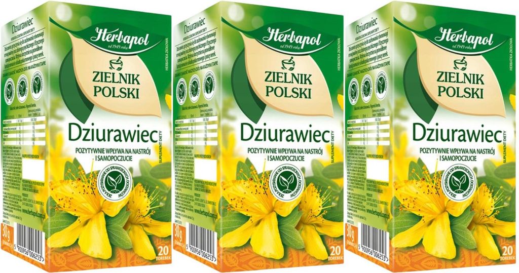 Herbapol Johanniskraut Tee 60 Teebeutel - Johanniskrauttee Kräutertee im Beutel